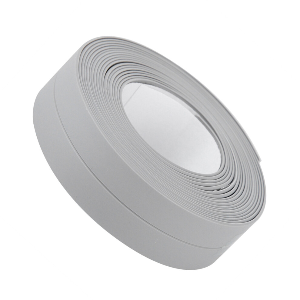 Bathroom Seal Strip Grey 22Mm X 3.2M Self Adhesive Wall & Sink Edge Trim 4931393127899