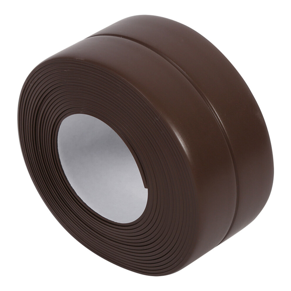 Self Adhesive Bath Wall Sealing Strip 38Mm X 3.2M Brown Sink Basin Edge Trim 8471393127940