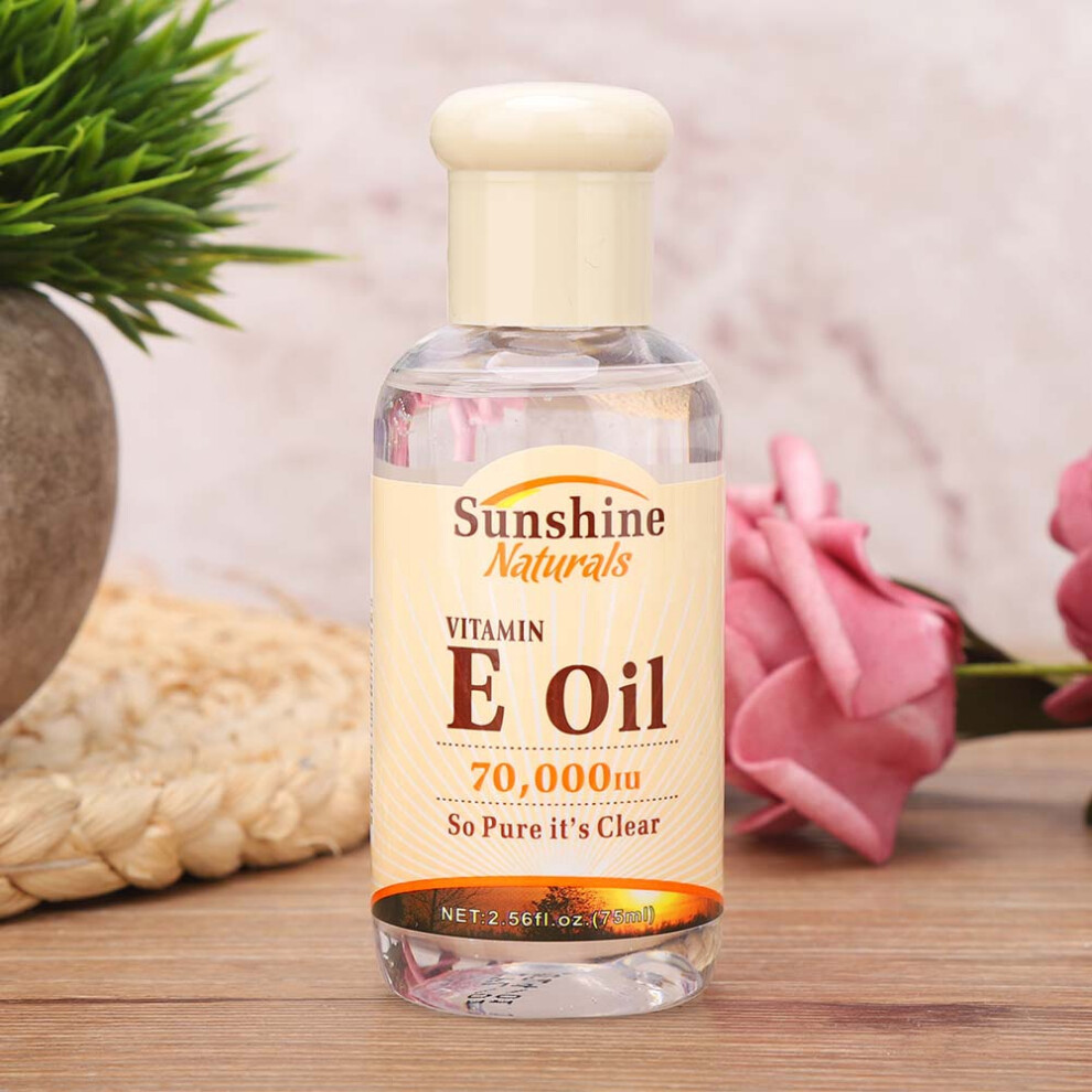 Black Vitamin E Essence Oil 75Ml Night Whitening Moisturizing Nourishing Bottle