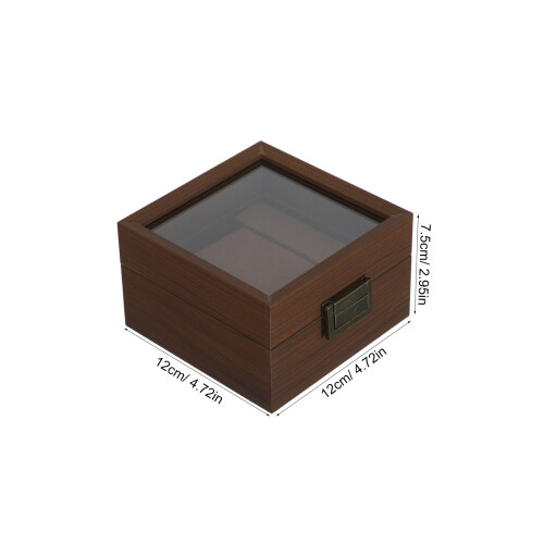 Kompakte Walnuss Aufbewahrung Box Box Holz 1