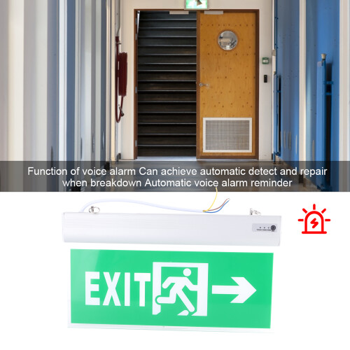 LED Notausgang Acryl Schild 2