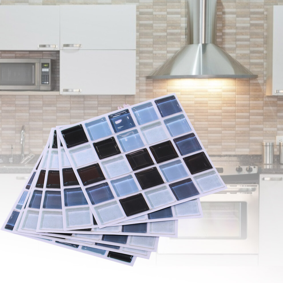 Bathroom & Kitchen Wall Tile Decals Waterproof 6Pcs Mosaic Stickers Fx705 7891393129521