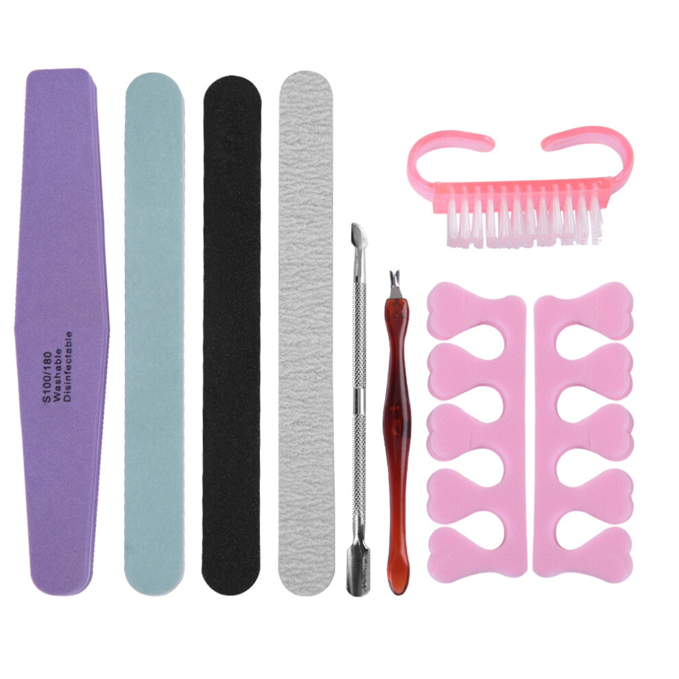 8 Pcs Nail Art Sponge File Kit