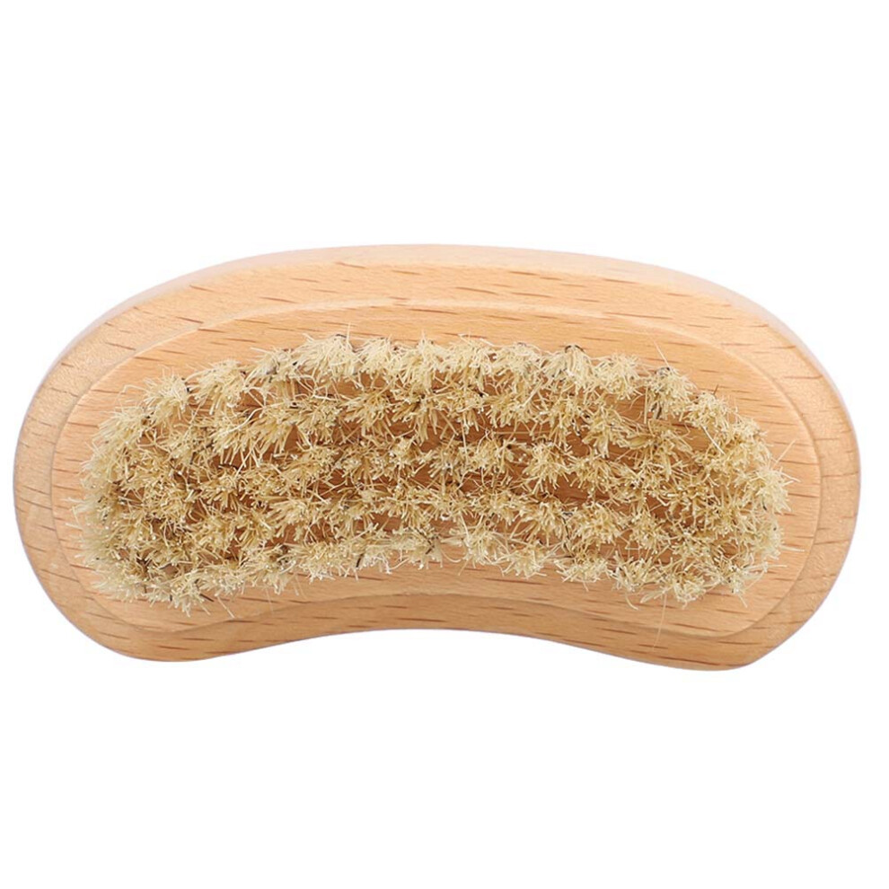 Double Sided Nail Brush Natural Beech Bristle