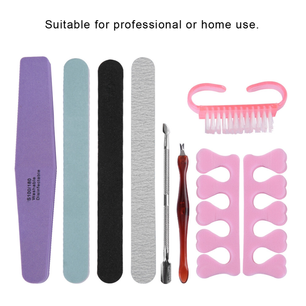 8 Pcs Manicure & Pedicure File Set