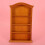 1:12 Miniature Wood Bookshelf Cabinet 6