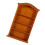 1:12 Miniature Wood Bookshelf Cabinet 12