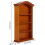 1:12 Miniature Wood Bookshelf Cabinet 15