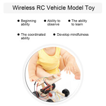 DIY Wooden RC Car Kit - Educational Toy, 11.5cm Size, Green
