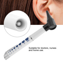 Medical Otoscope Ear Care Kit with LED Light & 5 Replace Heads, Black