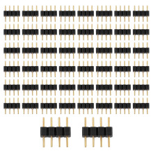 50Pcs 4-pins RGB LED-strip mannelijke stekkeradapter voor 3528 5050 striplamp