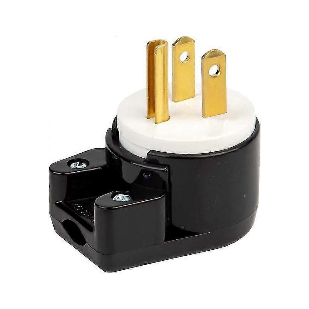 90 Degree Usa Canada Male Plug 5-15P 3 Pole Angle Diy Plug. 15A 125V Usa 3Pin 6935161806960