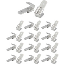 25 PCS doppelte Piggyback Spade-Stecker, weiblicher männlicher Schnellabschalter Piggyback Spade Crimp-Klemmen Assortment-Set