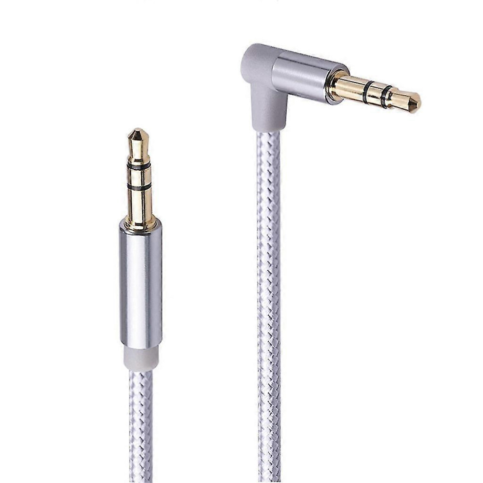 Male To Male Stereo Audio Cable 3.5Mm Nylon Braided Cord For Speaker Gold 6935161789201