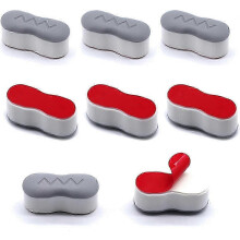 8 PCS Toilettensitzstoßstangen Toilettensitzanschlüsse mit hochfestem Kleber Halten den Toilettensitz trocken und sauber