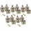 10 Sätze 3-teilige BNC-männliche RG58-Stecker-Crimp-Stecker 1