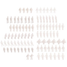 Model People Figures Pack a escala 1:200 de aproximadamente 100 piezas de estilo blanco variado
