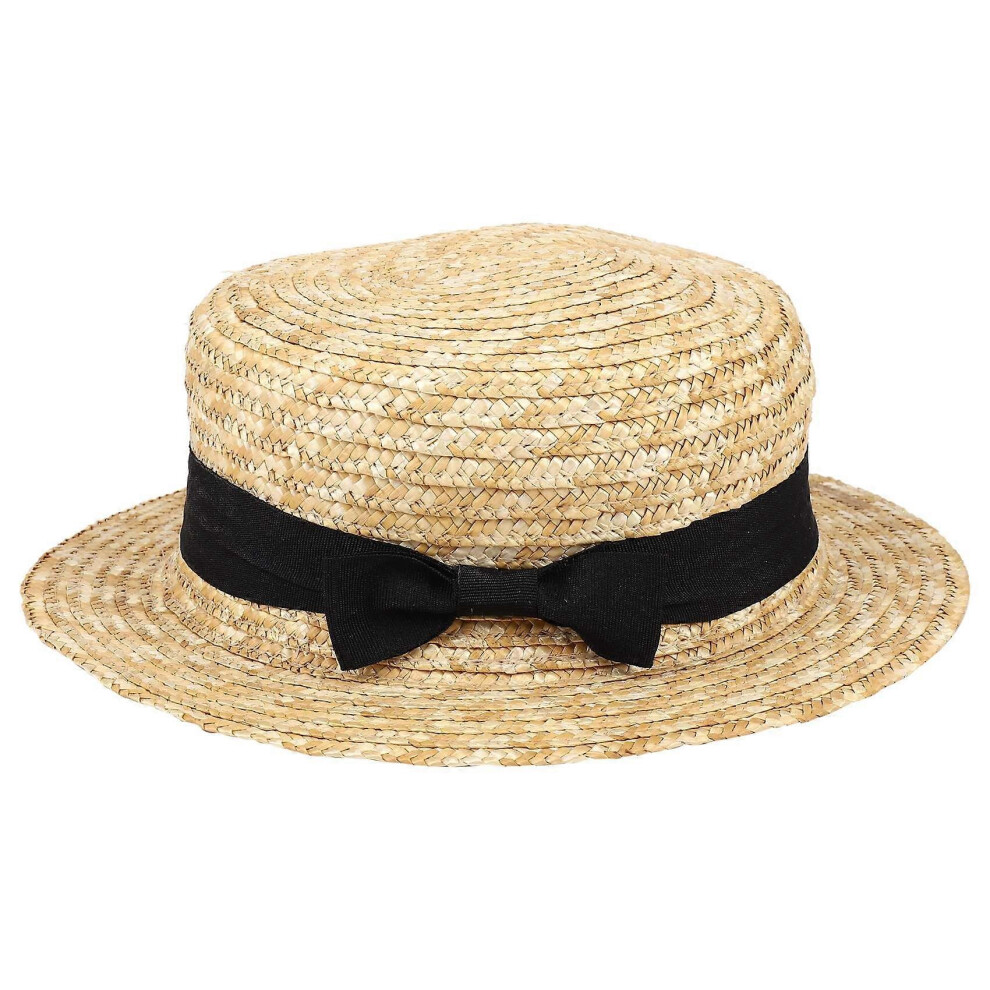 Bambini Carini Bambine Cappello Di Paglia Nodo Castello Cappello Da Sole Bambini Con Bordo Grande Spiaggia Naufragio Estivo Nastro Da Spiagg-image
