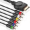 Ps3 Ps2 Component Av Cable (6 πόδια) Premium υψηλής ανάλυσης Hdtv Component Rca Audio Video Cable για Sony Playstation 3 2