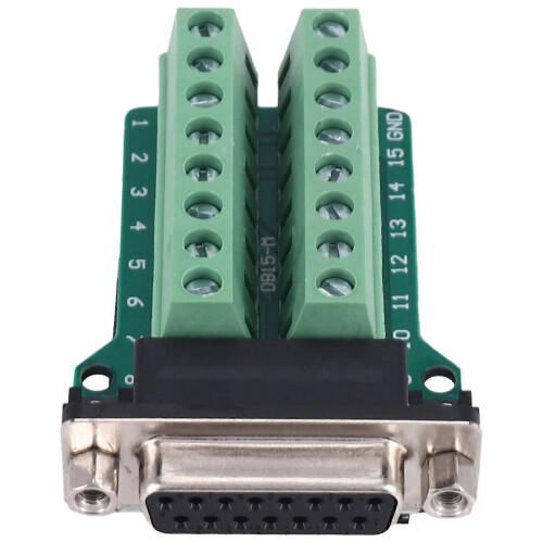 DB15 D-SUB VGA 15pin Female Adapter Jack Terminal Breakout PCB Board 1