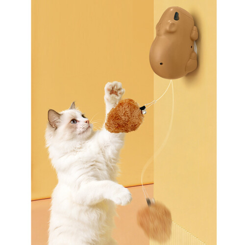 Cats Interactive Teaser Toy with Bouncing Elevating for Felines 1