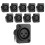 10pcs Black XLR 3pin Female Jack Panel Mount Chassis PCB Socket Connector 4