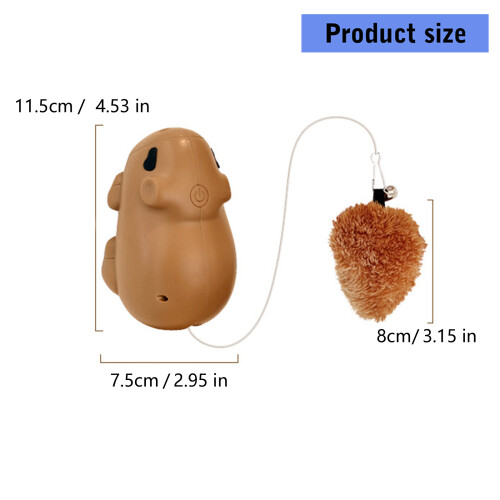 Cats Interactive Teaser Toy with Bouncing Elevating for Felines 2