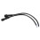 Männlicher Weibchenstecker 2-Pin-LED Wasserdichter Steckerkabel Schwarz 3