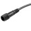 Männlicher Weibchenstecker 2-Pin-LED Wasserdichter Steckerkabel Schwarz 5