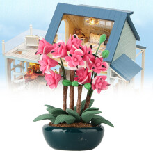 Mini Bonsai Garden Flower Miniature for Doll House Balcony Display 1:12 Scale
