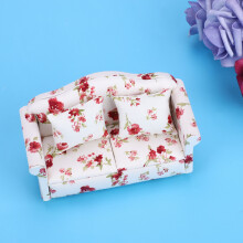 1:12 Scale Dollhouse Miniature Double Sofa