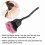 Rose Shape Nail Art Dust Brush – Long Handle, Fiber Material, Multi-Function 4