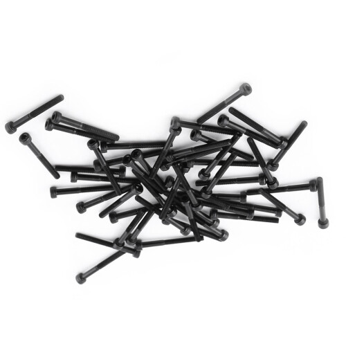 M3 Black Hex Socket Cap Head Screw Bolt Set 50pcs 30mm Fully & Partially Threaded
