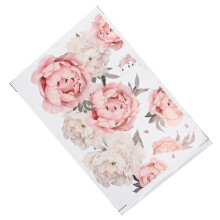 Peony Flower Pattern Wall Sticker 40x60cm Removable Bedroom Decor
