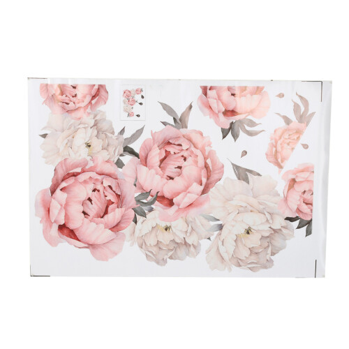 Peony Flower Pattern Wall Sticker 40x60cm Removable Bedroom Decor 1