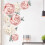 Peony Flower Pattern Wall Sticker 40x60cm Removable Bedroom Decor 10