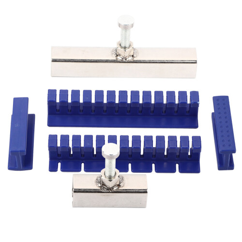 Blue Dent Puller Kit for Car Repair, Includes Stainless Steel Tools 1