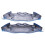 2er Set Bremssattel Abdeckung Aluminium Blau 1
