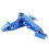 Bremssattel Abdeckung Aluminium Blau 2 Stück 7