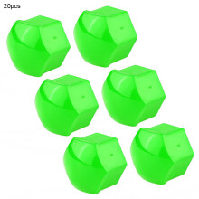 20pcs Green Car Wheel Nut Caps 19mm Auto Rim Bolt Cover Hub Protectors