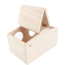 Pine Wood Bird Nest Box for Parrots