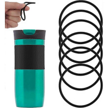 6 Stück Ersatz-Gummideckeldichtungen, kompatibel mit 16 & 20 oz Contigo Snapseal Byron Reisebecher-Ring, undichten Gummidichtungen Deckeldic