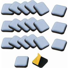 24 PCS selbstklebende Möbel-Glidepads, quadratische Teflon-Glides 2525 mm für Stuhl, Sofa, Schreibtisch, Tisch, Sessel