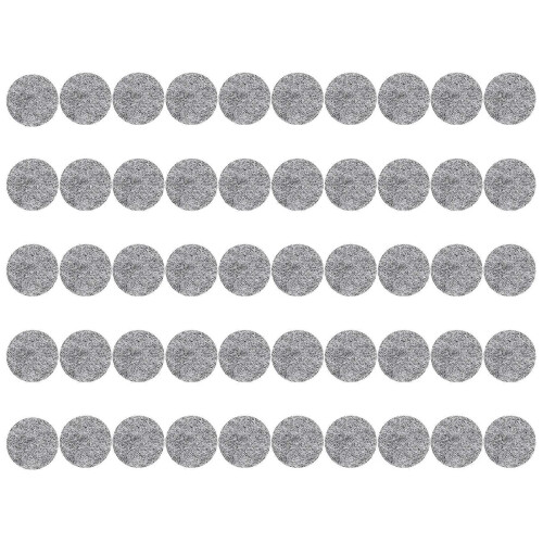 50Pcs Rund formad bordsstol Möbler Benfilt Matta Pad Grå