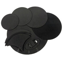 10-Teiliges Drum Mute Pads Kit Bass Snare Drum Sound Off Mute SchalldäMpfer EVA Quiet Practice Pad Set Percussion ZubehöR