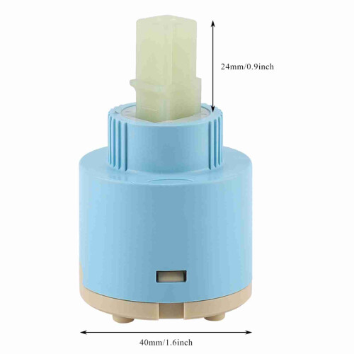 40mm Ceramic Disk Water Mixer Tap Cartridge, ABS Blue 1