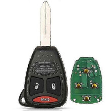 BESTER SCHLÜSSEL Fernbedienung Autoschlüssel für Dodge RAM JEEP Commander Compass Grand Cherokee Liberty Wrangler Chrysler KOBDT04A ID46 433