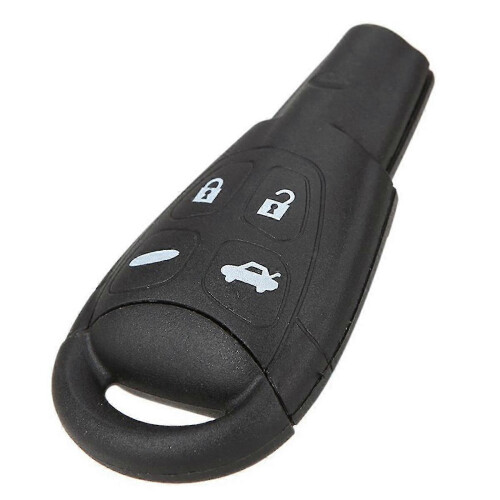 Replacement 4 Buttons Keyless Entry Remote Car Key Fob Case Cover and Button Pad with Insert Blade 1
