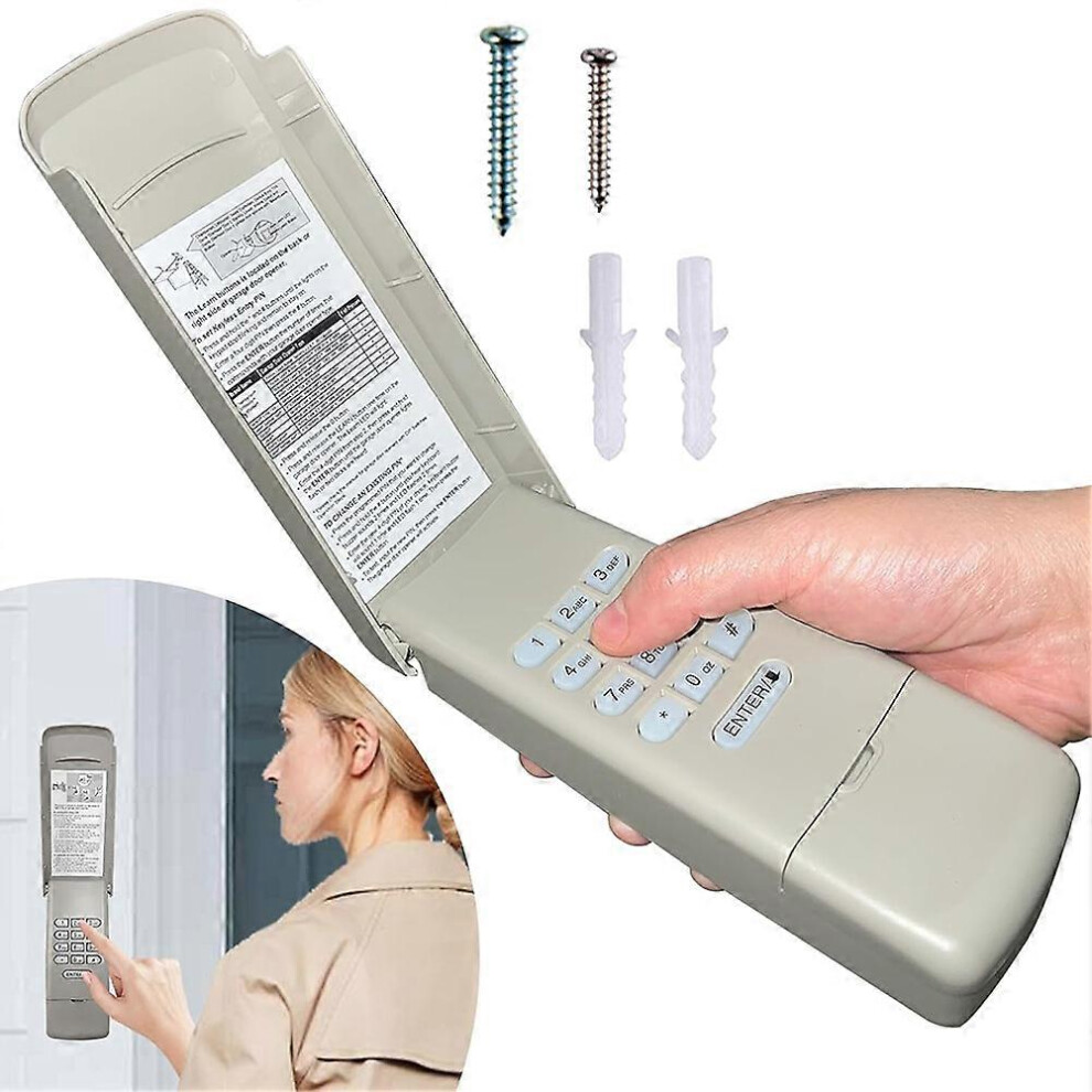 Universal Garage Door Opener Keypad Wireless And Keyless Entry System For Liftmaster Chamberlain Craftsman Opener 6935161844320