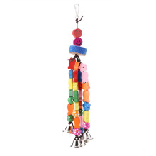 Bird Chewing Toy Parrots Cage Bite Toys Pet Bird Chewing Hanging Toy Wooden